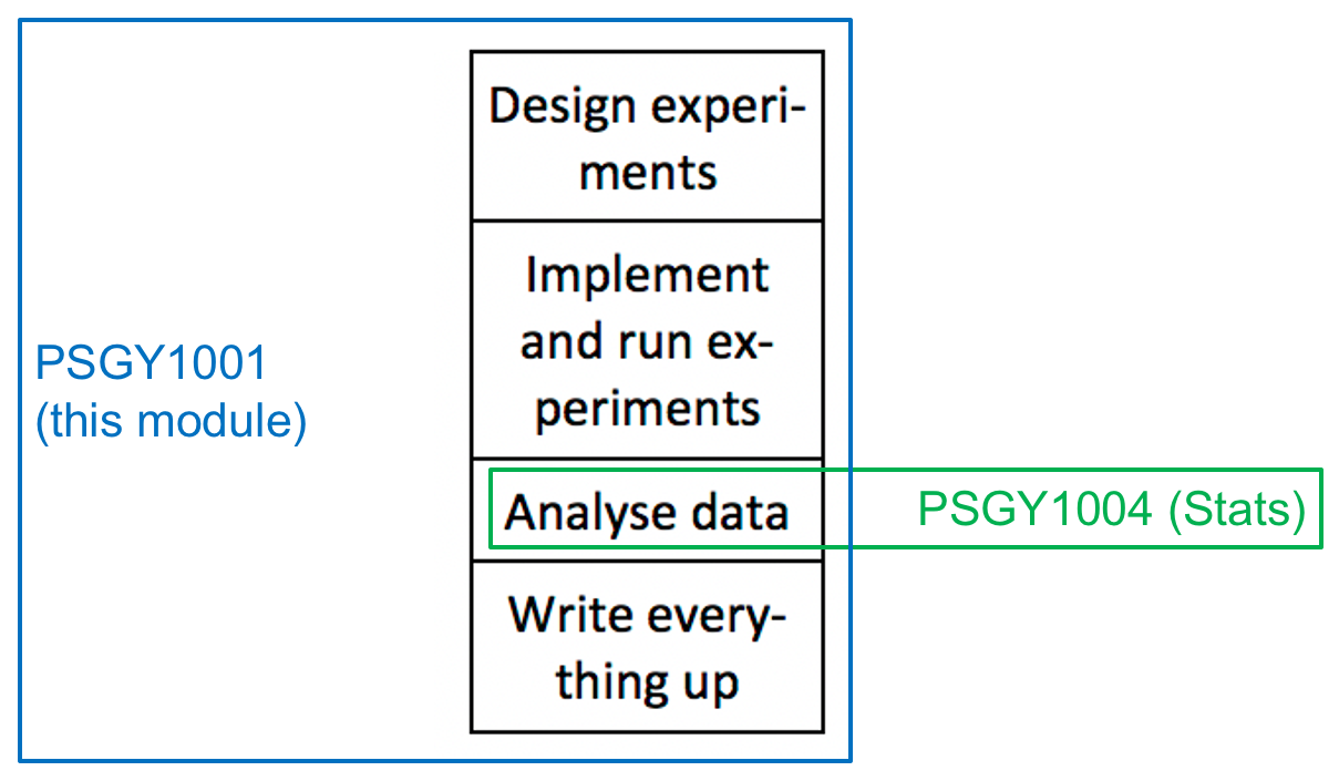 A comparison of PSGY1001 (Practical Methods and Seminars) and PSGY1004 (Statistical Methods).